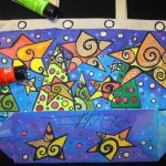 Hand Painted - "Winter Tote"